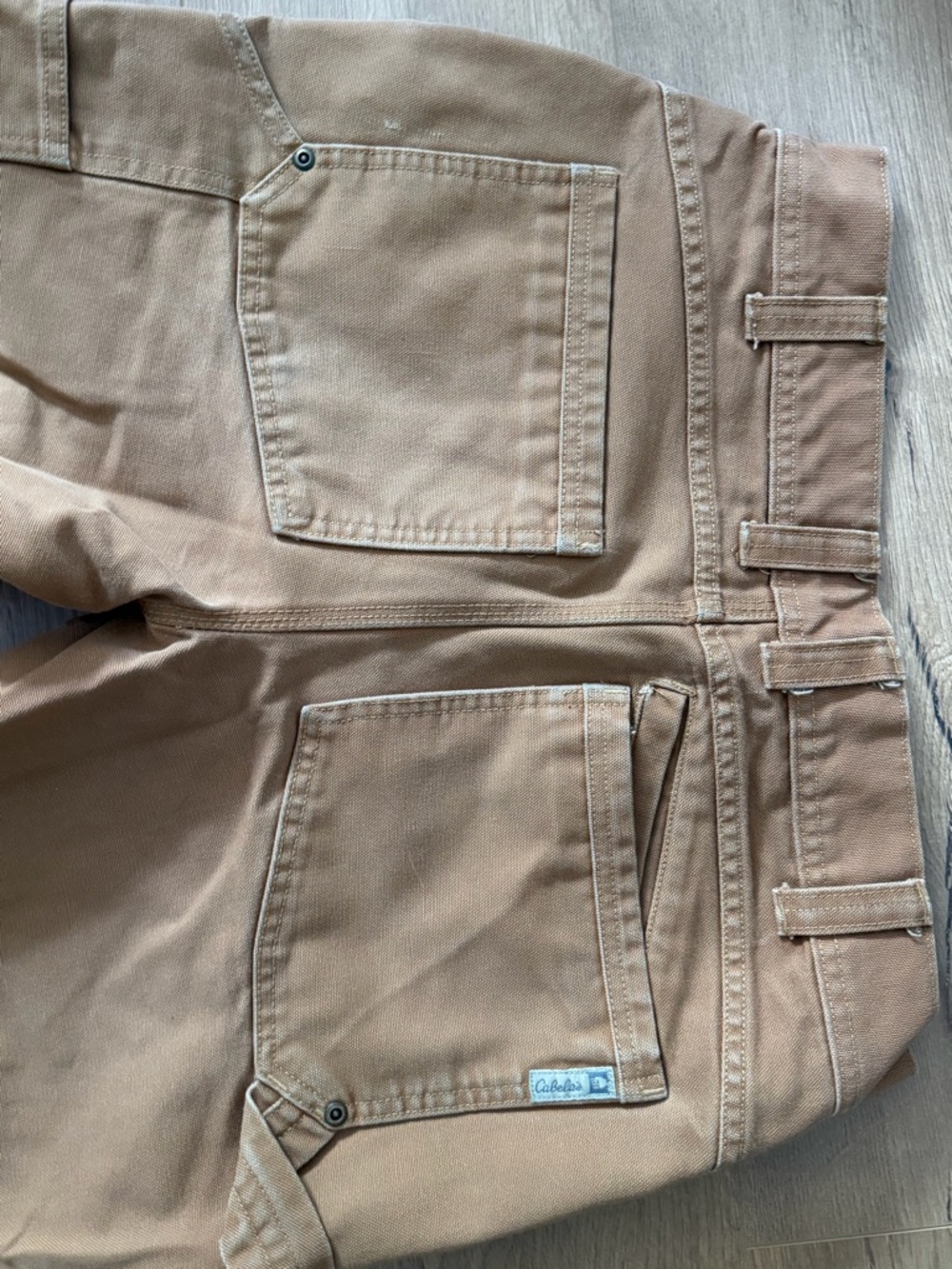 Cabela's Men's 32X32 Roughneck Cargo Pants in Brown Tan - Picture 9 of 13